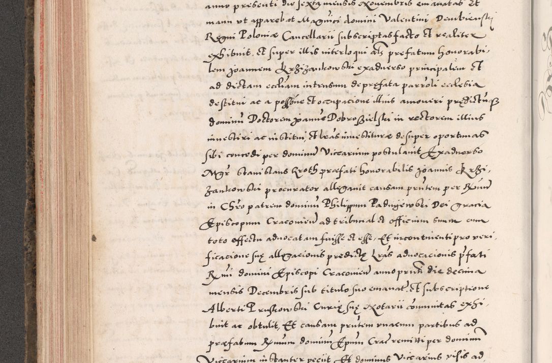 Zdjęcie nr 278 dla obiektu archiwalnego: Acta actorum causarum, sententiarum tam diffinitivarum quam interloquutoriarum, decretorum, obligationum, quietationum, constitutionum procuratorum etc. coram reverendo domino Martino Izdbienski de Russiecz archidiacono Posnaniensi, custode et in spiritualibus vicario generali Cracoviensi, ad annum Domini millesimum quingesimum sexagesimum quintum, cuius indictio octava, pontificatus Pii pape, annus sextus, continuantur