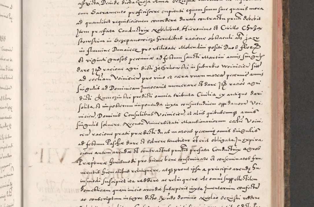Zdjęcie nr 273 dla obiektu archiwalnego: Acta actorum causarum, sententiarum tam diffinitivarum quam interloquutoriarum, decretorum, obligationum, quietationum, constitutionum procuratorum etc. coram reverendo domino Martino Izdbienski de Russiecz archidiacono Posnaniensi, custode et in spiritualibus vicario generali Cracoviensi, ad annum Domini millesimum quingesimum sexagesimum quintum, cuius indictio octava, pontificatus Pii pape, annus sextus, continuantur