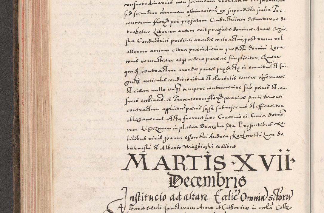 Zdjęcie nr 274 dla obiektu archiwalnego: Acta actorum causarum, sententiarum tam diffinitivarum quam interloquutoriarum, decretorum, obligationum, quietationum, constitutionum procuratorum etc. coram reverendo domino Martino Izdbienski de Russiecz archidiacono Posnaniensi, custode et in spiritualibus vicario generali Cracoviensi, ad annum Domini millesimum quingesimum sexagesimum quintum, cuius indictio octava, pontificatus Pii pape, annus sextus, continuantur