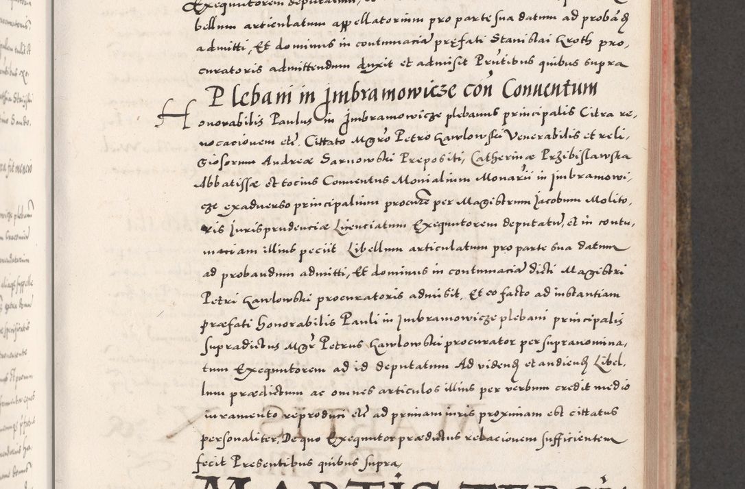 Zdjęcie nr 267 dla obiektu archiwalnego: Acta actorum causarum, sententiarum tam diffinitivarum quam interloquutoriarum, decretorum, obligationum, quietationum, constitutionum procuratorum etc. coram reverendo domino Martino Izdbienski de Russiecz archidiacono Posnaniensi, custode et in spiritualibus vicario generali Cracoviensi, ad annum Domini millesimum quingesimum sexagesimum quintum, cuius indictio octava, pontificatus Pii pape, annus sextus, continuantur