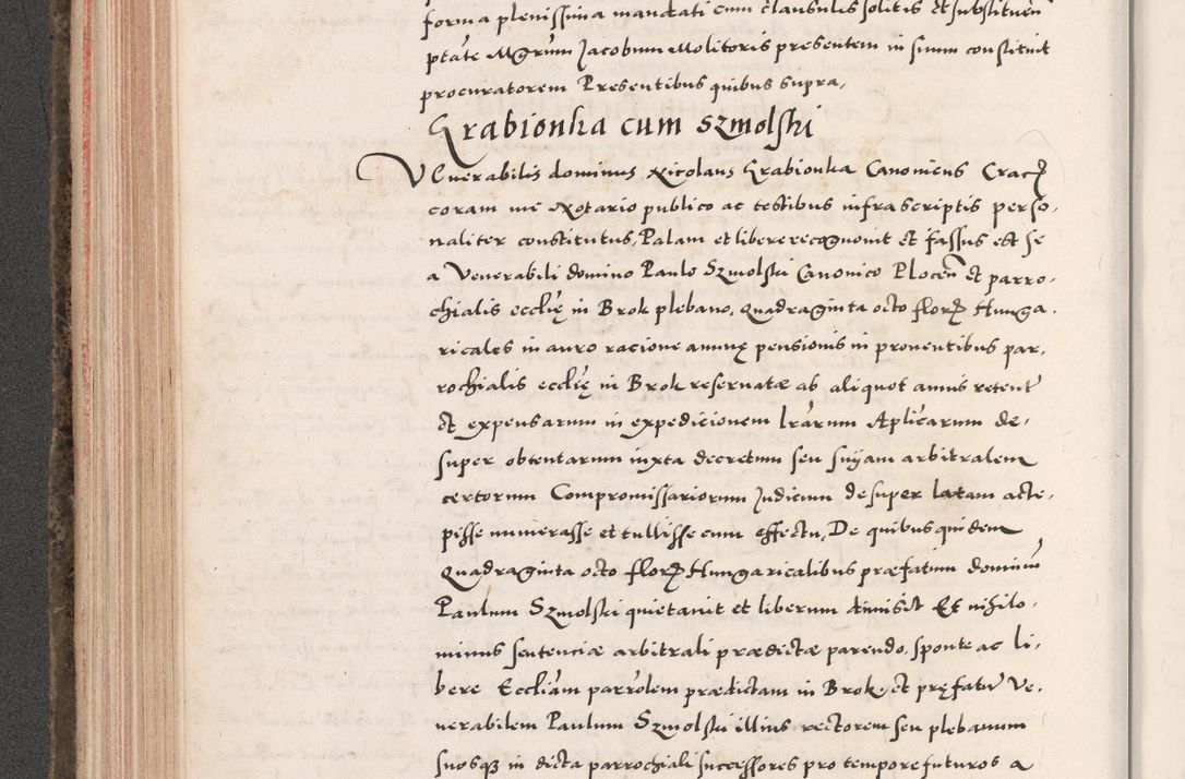 Zdjęcie nr 256 dla obiektu archiwalnego: Acta actorum causarum, sententiarum tam diffinitivarum quam interloquutoriarum, decretorum, obligationum, quietationum, constitutionum procuratorum etc. coram reverendo domino Martino Izdbienski de Russiecz archidiacono Posnaniensi, custode et in spiritualibus vicario generali Cracoviensi, ad annum Domini millesimum quingesimum sexagesimum quintum, cuius indictio octava, pontificatus Pii pape, annus sextus, continuantur