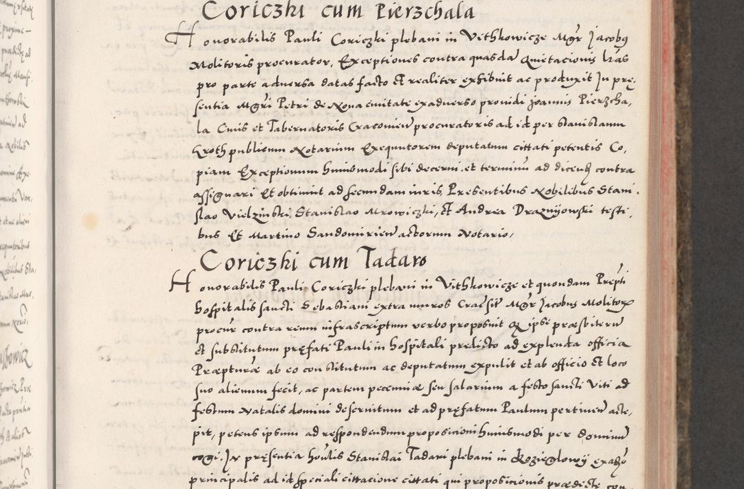 Zdjęcie nr 261 dla obiektu archiwalnego: Acta actorum causarum, sententiarum tam diffinitivarum quam interloquutoriarum, decretorum, obligationum, quietationum, constitutionum procuratorum etc. coram reverendo domino Martino Izdbienski de Russiecz archidiacono Posnaniensi, custode et in spiritualibus vicario generali Cracoviensi, ad annum Domini millesimum quingesimum sexagesimum quintum, cuius indictio octava, pontificatus Pii pape, annus sextus, continuantur