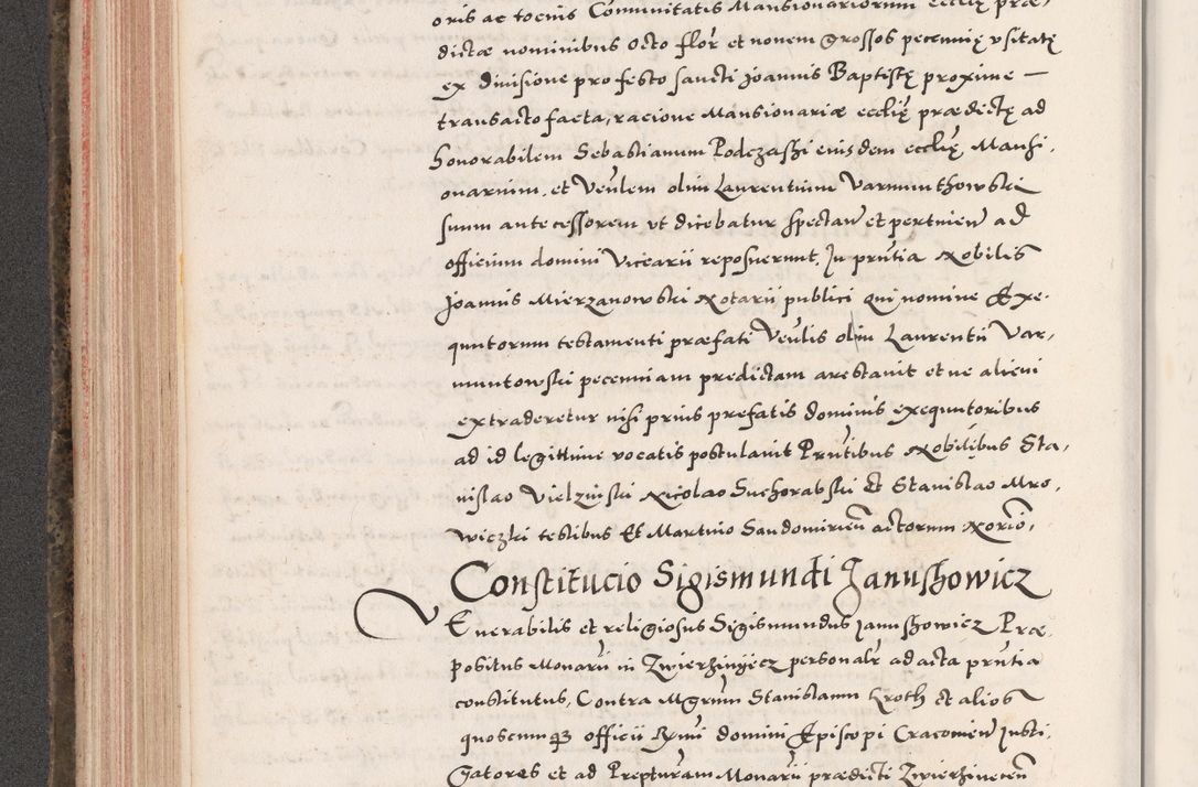 Zdjęcie nr 260 dla obiektu archiwalnego: Acta actorum causarum, sententiarum tam diffinitivarum quam interloquutoriarum, decretorum, obligationum, quietationum, constitutionum procuratorum etc. coram reverendo domino Martino Izdbienski de Russiecz archidiacono Posnaniensi, custode et in spiritualibus vicario generali Cracoviensi, ad annum Domini millesimum quingesimum sexagesimum quintum, cuius indictio octava, pontificatus Pii pape, annus sextus, continuantur