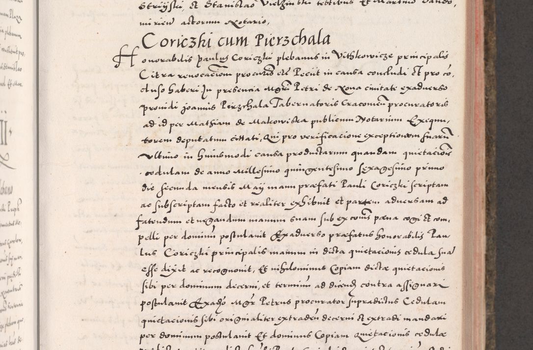 Zdjęcie nr 255 dla obiektu archiwalnego: Acta actorum causarum, sententiarum tam diffinitivarum quam interloquutoriarum, decretorum, obligationum, quietationum, constitutionum procuratorum etc. coram reverendo domino Martino Izdbienski de Russiecz archidiacono Posnaniensi, custode et in spiritualibus vicario generali Cracoviensi, ad annum Domini millesimum quingesimum sexagesimum quintum, cuius indictio octava, pontificatus Pii pape, annus sextus, continuantur