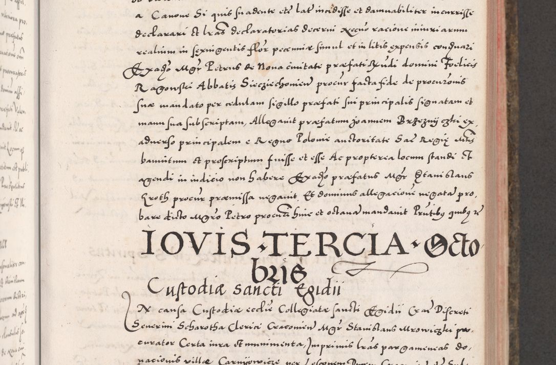 Zdjęcie nr 235 dla obiektu archiwalnego: Acta actorum causarum, sententiarum tam diffinitivarum quam interloquutoriarum, decretorum, obligationum, quietationum, constitutionum procuratorum etc. coram reverendo domino Martino Izdbienski de Russiecz archidiacono Posnaniensi, custode et in spiritualibus vicario generali Cracoviensi, ad annum Domini millesimum quingesimum sexagesimum quintum, cuius indictio octava, pontificatus Pii pape, annus sextus, continuantur