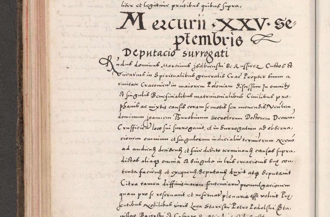 Zdjęcie nr 230 dla obiektu archiwalnego: Acta actorum causarum, sententiarum tam diffinitivarum quam interloquutoriarum, decretorum, obligationum, quietationum, constitutionum procuratorum etc. coram reverendo domino Martino Izdbienski de Russiecz archidiacono Posnaniensi, custode et in spiritualibus vicario generali Cracoviensi, ad annum Domini millesimum quingesimum sexagesimum quintum, cuius indictio octava, pontificatus Pii pape, annus sextus, continuantur