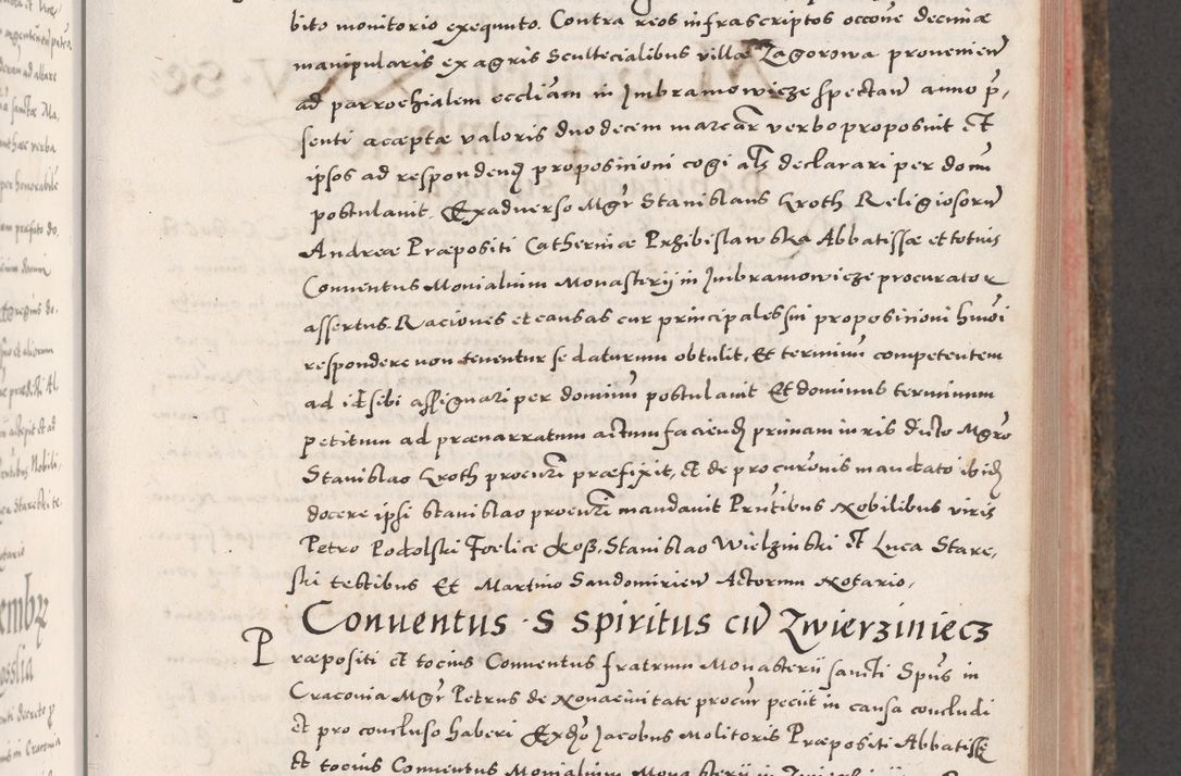 Zdjęcie nr 229 dla obiektu archiwalnego: Acta actorum causarum, sententiarum tam diffinitivarum quam interloquutoriarum, decretorum, obligationum, quietationum, constitutionum procuratorum etc. coram reverendo domino Martino Izdbienski de Russiecz archidiacono Posnaniensi, custode et in spiritualibus vicario generali Cracoviensi, ad annum Domini millesimum quingesimum sexagesimum quintum, cuius indictio octava, pontificatus Pii pape, annus sextus, continuantur