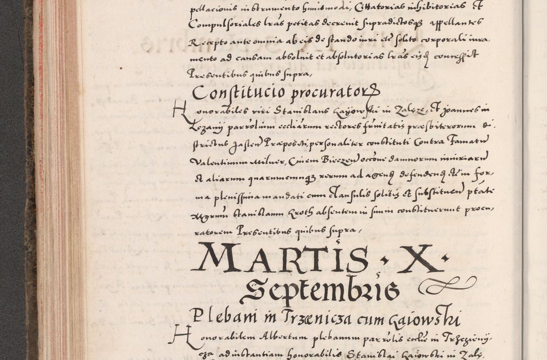 Zdjęcie nr 224 dla obiektu archiwalnego: Acta actorum causarum, sententiarum tam diffinitivarum quam interloquutoriarum, decretorum, obligationum, quietationum, constitutionum procuratorum etc. coram reverendo domino Martino Izdbienski de Russiecz archidiacono Posnaniensi, custode et in spiritualibus vicario generali Cracoviensi, ad annum Domini millesimum quingesimum sexagesimum quintum, cuius indictio octava, pontificatus Pii pape, annus sextus, continuantur