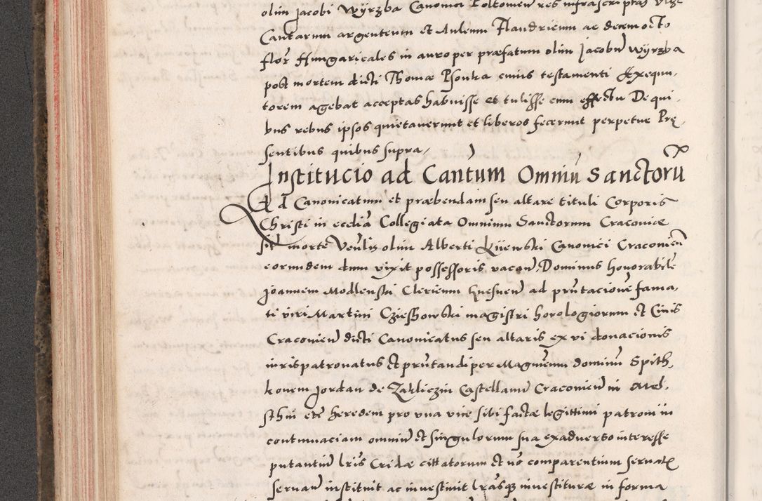 Zdjęcie nr 216 dla obiektu archiwalnego: Acta actorum causarum, sententiarum tam diffinitivarum quam interloquutoriarum, decretorum, obligationum, quietationum, constitutionum procuratorum etc. coram reverendo domino Martino Izdbienski de Russiecz archidiacono Posnaniensi, custode et in spiritualibus vicario generali Cracoviensi, ad annum Domini millesimum quingesimum sexagesimum quintum, cuius indictio octava, pontificatus Pii pape, annus sextus, continuantur