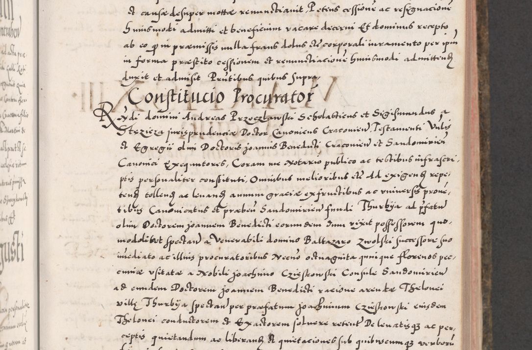 Zdjęcie nr 211 dla obiektu archiwalnego: Acta actorum causarum, sententiarum tam diffinitivarum quam interloquutoriarum, decretorum, obligationum, quietationum, constitutionum procuratorum etc. coram reverendo domino Martino Izdbienski de Russiecz archidiacono Posnaniensi, custode et in spiritualibus vicario generali Cracoviensi, ad annum Domini millesimum quingesimum sexagesimum quintum, cuius indictio octava, pontificatus Pii pape, annus sextus, continuantur