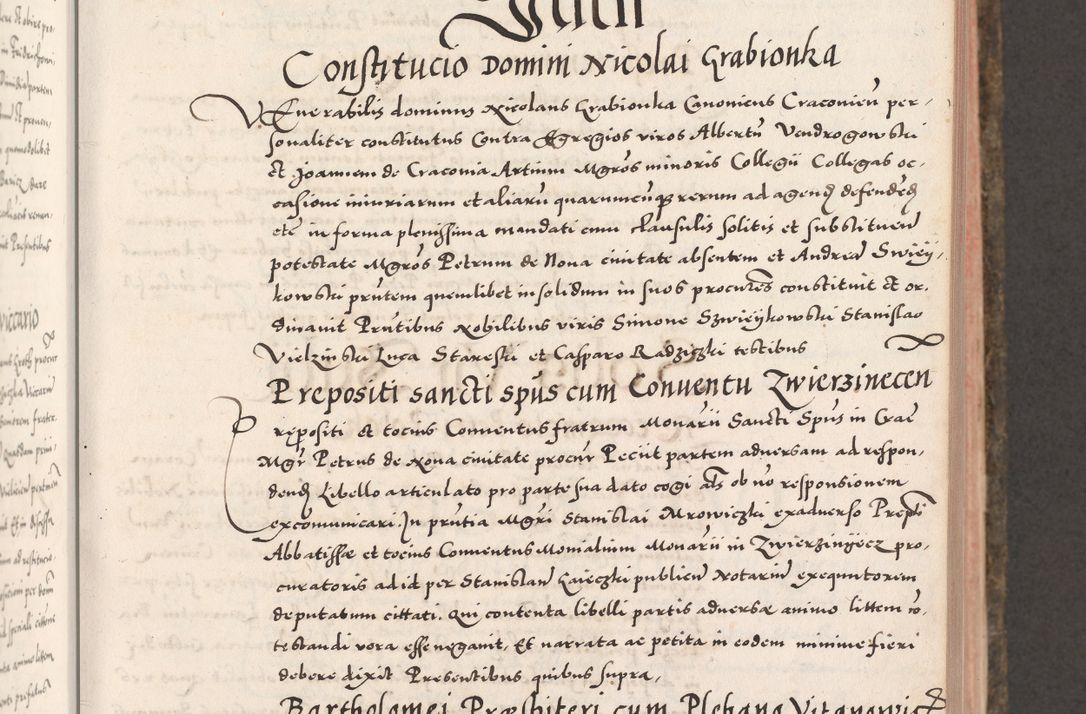 Zdjęcie nr 203 dla obiektu archiwalnego: Acta actorum causarum, sententiarum tam diffinitivarum quam interloquutoriarum, decretorum, obligationum, quietationum, constitutionum procuratorum etc. coram reverendo domino Martino Izdbienski de Russiecz archidiacono Posnaniensi, custode et in spiritualibus vicario generali Cracoviensi, ad annum Domini millesimum quingesimum sexagesimum quintum, cuius indictio octava, pontificatus Pii pape, annus sextus, continuantur
