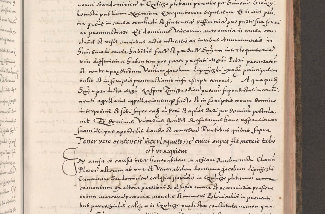 Zdjęcie nr 195 dla obiektu archiwalnego: Acta actorum causarum, sententiarum tam diffinitivarum quam interloquutoriarum, decretorum, obligationum, quietationum, constitutionum procuratorum etc. coram reverendo domino Martino Izdbienski de Russiecz archidiacono Posnaniensi, custode et in spiritualibus vicario generali Cracoviensi, ad annum Domini millesimum quingesimum sexagesimum quintum, cuius indictio octava, pontificatus Pii pape, annus sextus, continuantur