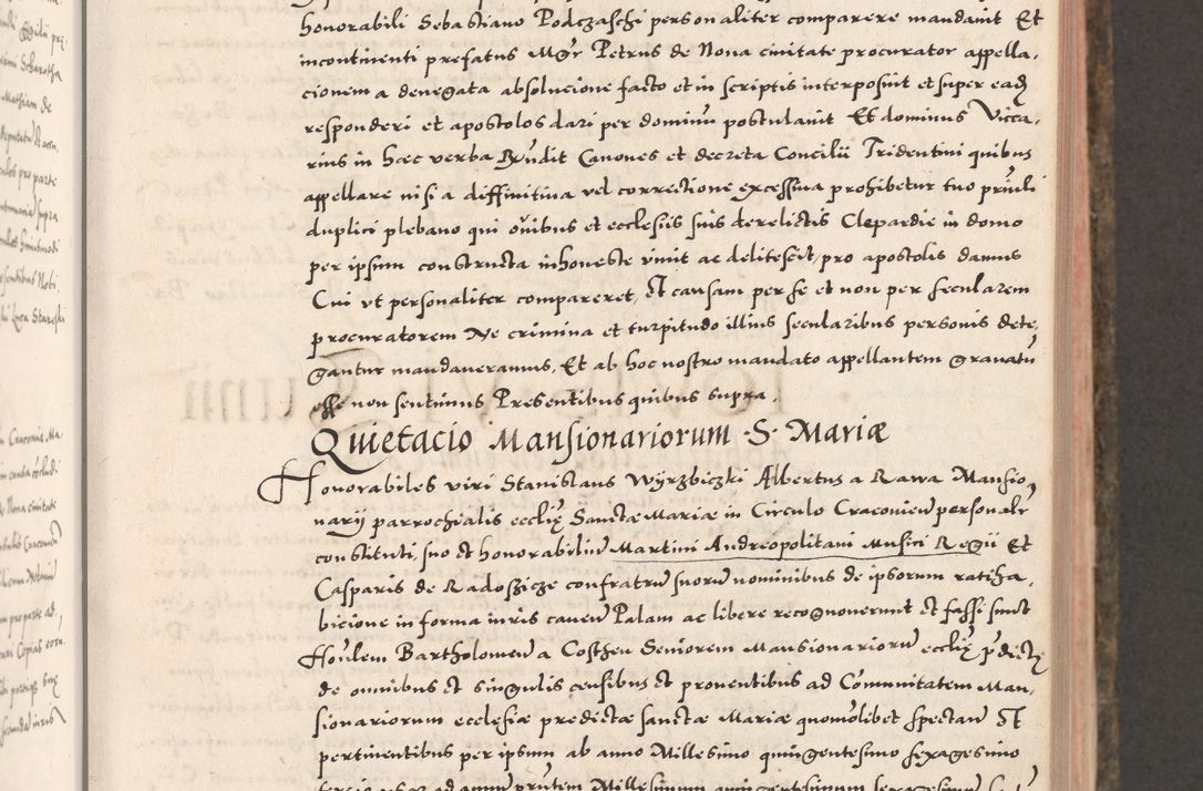 Zdjęcie nr 191 dla obiektu archiwalnego: Acta actorum causarum, sententiarum tam diffinitivarum quam interloquutoriarum, decretorum, obligationum, quietationum, constitutionum procuratorum etc. coram reverendo domino Martino Izdbienski de Russiecz archidiacono Posnaniensi, custode et in spiritualibus vicario generali Cracoviensi, ad annum Domini millesimum quingesimum sexagesimum quintum, cuius indictio octava, pontificatus Pii pape, annus sextus, continuantur