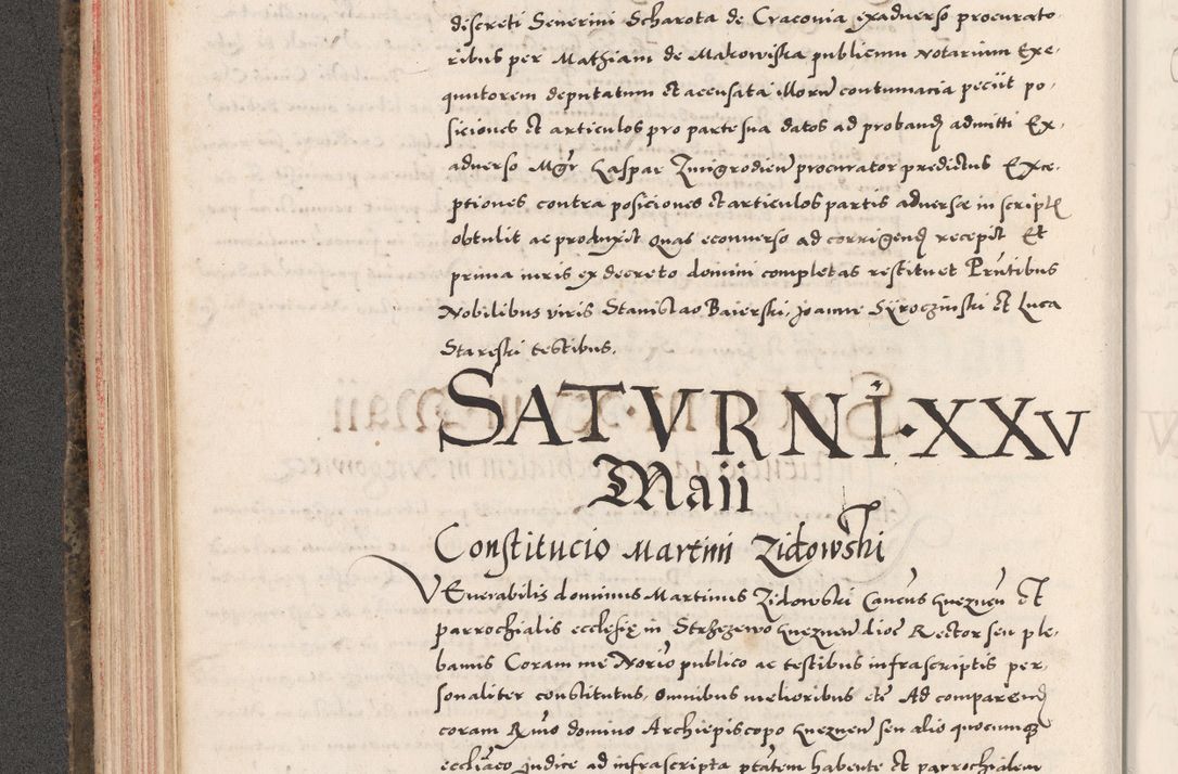 Zdjęcie nr 188 dla obiektu archiwalnego: Acta actorum causarum, sententiarum tam diffinitivarum quam interloquutoriarum, decretorum, obligationum, quietationum, constitutionum procuratorum etc. coram reverendo domino Martino Izdbienski de Russiecz archidiacono Posnaniensi, custode et in spiritualibus vicario generali Cracoviensi, ad annum Domini millesimum quingesimum sexagesimum quintum, cuius indictio octava, pontificatus Pii pape, annus sextus, continuantur