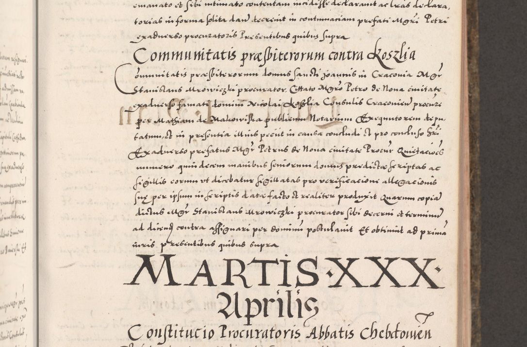 Zdjęcie nr 181 dla obiektu archiwalnego: Acta actorum causarum, sententiarum tam diffinitivarum quam interloquutoriarum, decretorum, obligationum, quietationum, constitutionum procuratorum etc. coram reverendo domino Martino Izdbienski de Russiecz archidiacono Posnaniensi, custode et in spiritualibus vicario generali Cracoviensi, ad annum Domini millesimum quingesimum sexagesimum quintum, cuius indictio octava, pontificatus Pii pape, annus sextus, continuantur