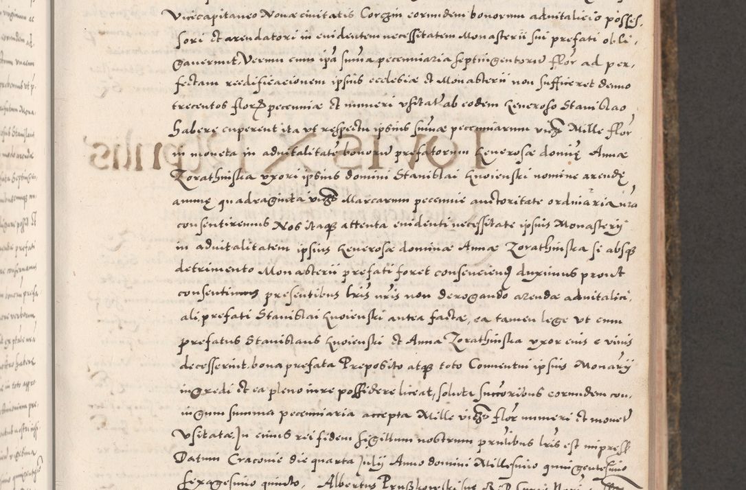 Zdjęcie nr 177 dla obiektu archiwalnego: Acta actorum causarum, sententiarum tam diffinitivarum quam interloquutoriarum, decretorum, obligationum, quietationum, constitutionum procuratorum etc. coram reverendo domino Martino Izdbienski de Russiecz archidiacono Posnaniensi, custode et in spiritualibus vicario generali Cracoviensi, ad annum Domini millesimum quingesimum sexagesimum quintum, cuius indictio octava, pontificatus Pii pape, annus sextus, continuantur