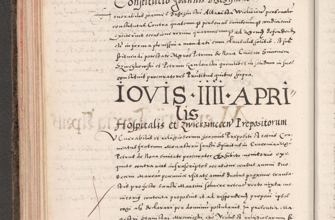 Zdjęcie nr 174 dla obiektu archiwalnego: Acta actorum causarum, sententiarum tam diffinitivarum quam interloquutoriarum, decretorum, obligationum, quietationum, constitutionum procuratorum etc. coram reverendo domino Martino Izdbienski de Russiecz archidiacono Posnaniensi, custode et in spiritualibus vicario generali Cracoviensi, ad annum Domini millesimum quingesimum sexagesimum quintum, cuius indictio octava, pontificatus Pii pape, annus sextus, continuantur