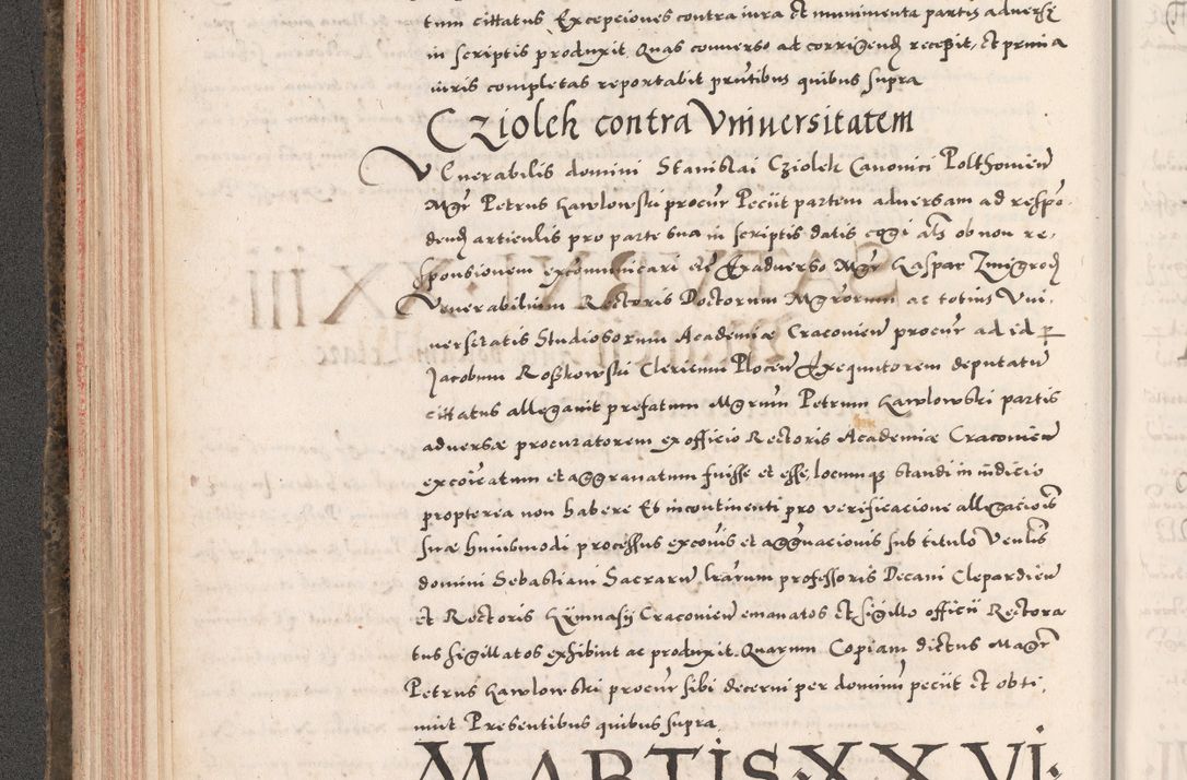 Zdjęcie nr 168 dla obiektu archiwalnego: Acta actorum causarum, sententiarum tam diffinitivarum quam interloquutoriarum, decretorum, obligationum, quietationum, constitutionum procuratorum etc. coram reverendo domino Martino Izdbienski de Russiecz archidiacono Posnaniensi, custode et in spiritualibus vicario generali Cracoviensi, ad annum Domini millesimum quingesimum sexagesimum quintum, cuius indictio octava, pontificatus Pii pape, annus sextus, continuantur