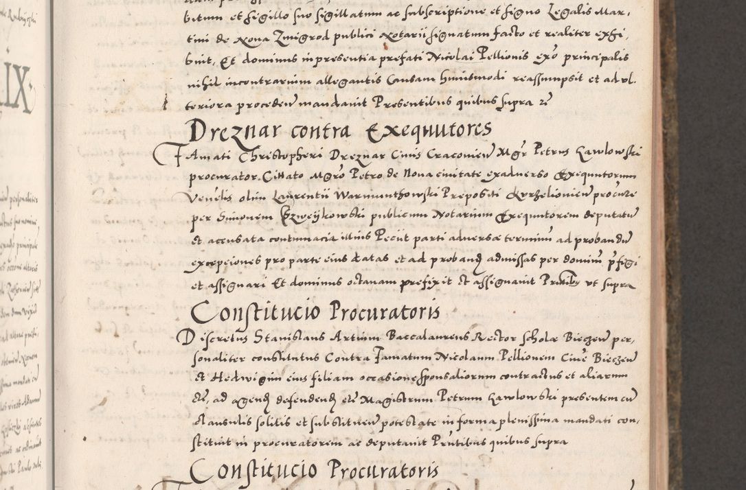 Zdjęcie nr 165 dla obiektu archiwalnego: Acta actorum causarum, sententiarum tam diffinitivarum quam interloquutoriarum, decretorum, obligationum, quietationum, constitutionum procuratorum etc. coram reverendo domino Martino Izdbienski de Russiecz archidiacono Posnaniensi, custode et in spiritualibus vicario generali Cracoviensi, ad annum Domini millesimum quingesimum sexagesimum quintum, cuius indictio octava, pontificatus Pii pape, annus sextus, continuantur