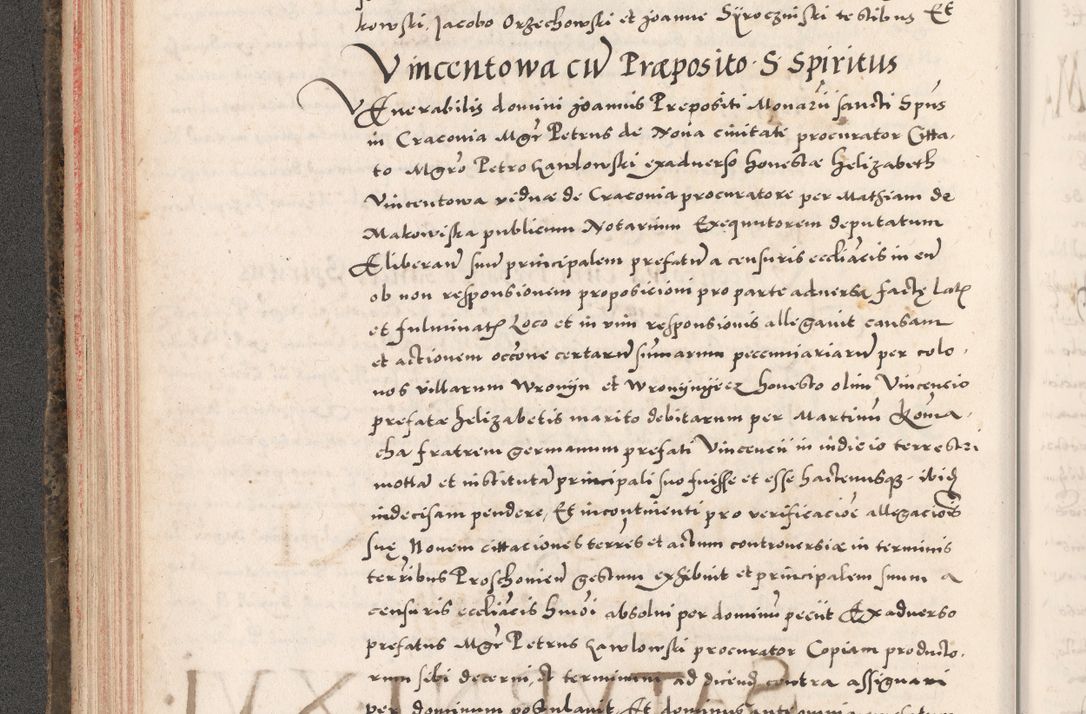 Zdjęcie nr 152 dla obiektu archiwalnego: Acta actorum causarum, sententiarum tam diffinitivarum quam interloquutoriarum, decretorum, obligationum, quietationum, constitutionum procuratorum etc. coram reverendo domino Martino Izdbienski de Russiecz archidiacono Posnaniensi, custode et in spiritualibus vicario generali Cracoviensi, ad annum Domini millesimum quingesimum sexagesimum quintum, cuius indictio octava, pontificatus Pii pape, annus sextus, continuantur