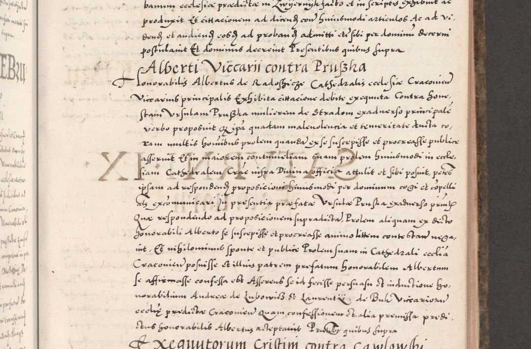 Zdjęcie nr 145 dla obiektu archiwalnego: Acta actorum causarum, sententiarum tam diffinitivarum quam interloquutoriarum, decretorum, obligationum, quietationum, constitutionum procuratorum etc. coram reverendo domino Martino Izdbienski de Russiecz archidiacono Posnaniensi, custode et in spiritualibus vicario generali Cracoviensi, ad annum Domini millesimum quingesimum sexagesimum quintum, cuius indictio octava, pontificatus Pii pape, annus sextus, continuantur