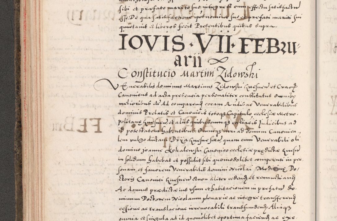 Zdjęcie nr 144 dla obiektu archiwalnego: Acta actorum causarum, sententiarum tam diffinitivarum quam interloquutoriarum, decretorum, obligationum, quietationum, constitutionum procuratorum etc. coram reverendo domino Martino Izdbienski de Russiecz archidiacono Posnaniensi, custode et in spiritualibus vicario generali Cracoviensi, ad annum Domini millesimum quingesimum sexagesimum quintum, cuius indictio octava, pontificatus Pii pape, annus sextus, continuantur