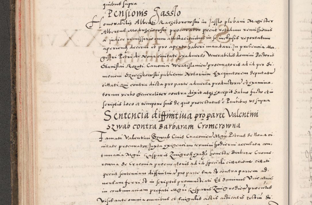 Zdjęcie nr 136 dla obiektu archiwalnego: Acta actorum causarum, sententiarum tam diffinitivarum quam interloquutoriarum, decretorum, obligationum, quietationum, constitutionum procuratorum etc. coram reverendo domino Martino Izdbienski de Russiecz archidiacono Posnaniensi, custode et in spiritualibus vicario generali Cracoviensi, ad annum Domini millesimum quingesimum sexagesimum quintum, cuius indictio octava, pontificatus Pii pape, annus sextus, continuantur
