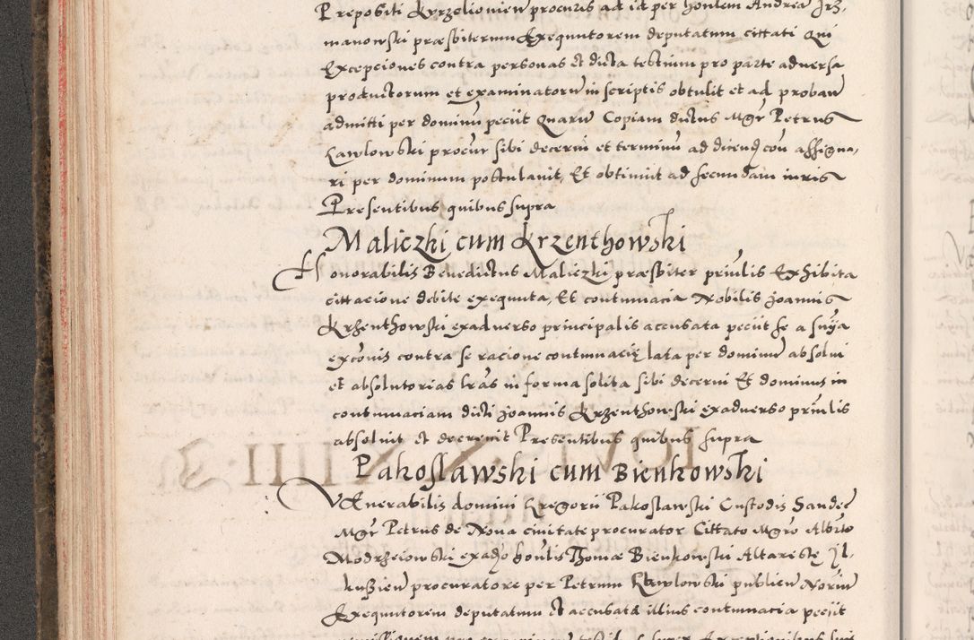 Zdjęcie nr 134 dla obiektu archiwalnego: Acta actorum causarum, sententiarum tam diffinitivarum quam interloquutoriarum, decretorum, obligationum, quietationum, constitutionum procuratorum etc. coram reverendo domino Martino Izdbienski de Russiecz archidiacono Posnaniensi, custode et in spiritualibus vicario generali Cracoviensi, ad annum Domini millesimum quingesimum sexagesimum quintum, cuius indictio octava, pontificatus Pii pape, annus sextus, continuantur