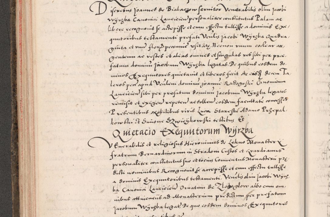 Zdjęcie nr 130 dla obiektu archiwalnego: Acta actorum causarum, sententiarum tam diffinitivarum quam interloquutoriarum, decretorum, obligationum, quietationum, constitutionum procuratorum etc. coram reverendo domino Martino Izdbienski de Russiecz archidiacono Posnaniensi, custode et in spiritualibus vicario generali Cracoviensi, ad annum Domini millesimum quingesimum sexagesimum quintum, cuius indictio octava, pontificatus Pii pape, annus sextus, continuantur
