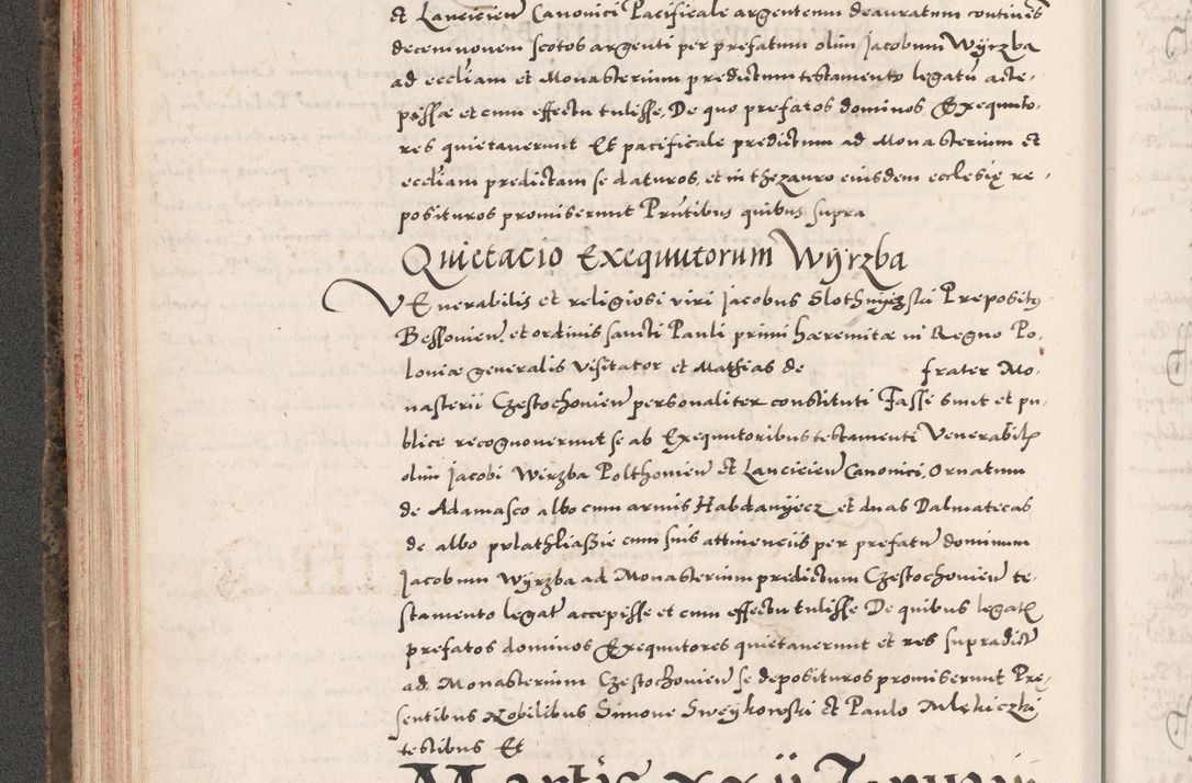 Zdjęcie nr 132 dla obiektu archiwalnego: Acta actorum causarum, sententiarum tam diffinitivarum quam interloquutoriarum, decretorum, obligationum, quietationum, constitutionum procuratorum etc. coram reverendo domino Martino Izdbienski de Russiecz archidiacono Posnaniensi, custode et in spiritualibus vicario generali Cracoviensi, ad annum Domini millesimum quingesimum sexagesimum quintum, cuius indictio octava, pontificatus Pii pape, annus sextus, continuantur