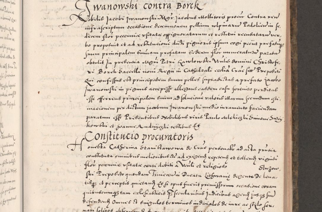 Zdjęcie nr 131 dla obiektu archiwalnego: Acta actorum causarum, sententiarum tam diffinitivarum quam interloquutoriarum, decretorum, obligationum, quietationum, constitutionum procuratorum etc. coram reverendo domino Martino Izdbienski de Russiecz archidiacono Posnaniensi, custode et in spiritualibus vicario generali Cracoviensi, ad annum Domini millesimum quingesimum sexagesimum quintum, cuius indictio octava, pontificatus Pii pape, annus sextus, continuantur