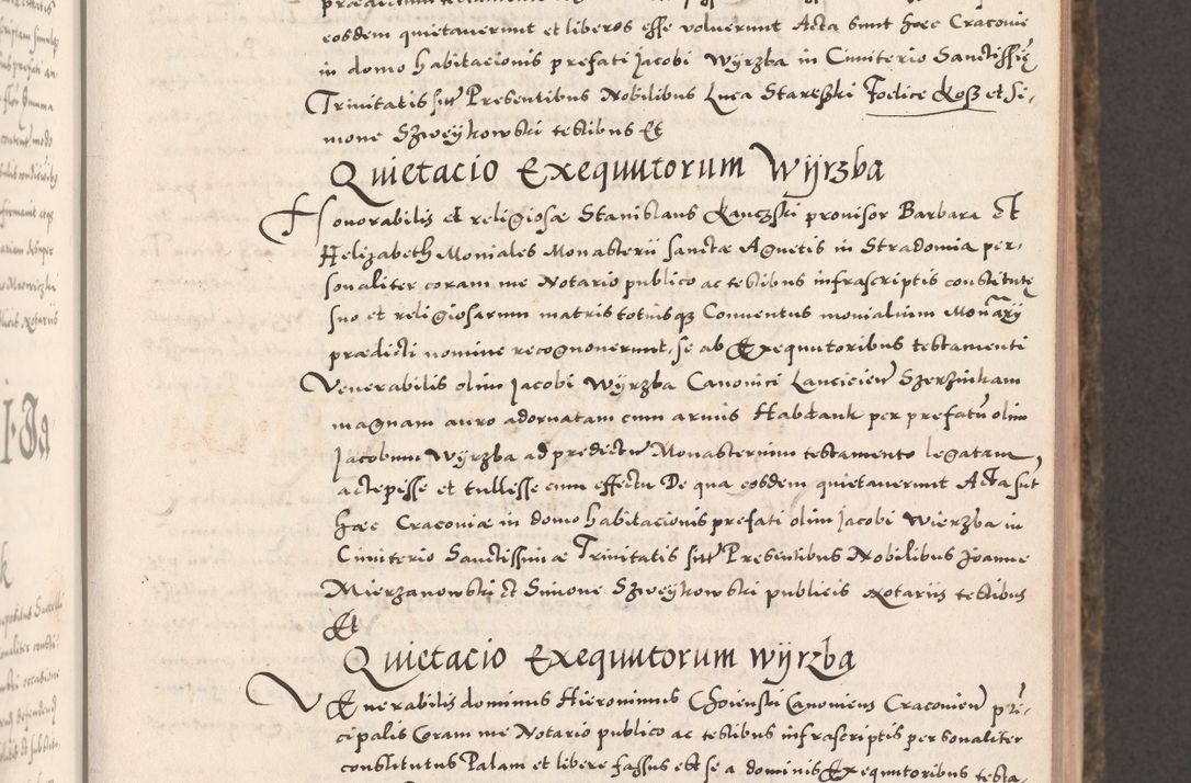 Zdjęcie nr 129 dla obiektu archiwalnego: Acta actorum causarum, sententiarum tam diffinitivarum quam interloquutoriarum, decretorum, obligationum, quietationum, constitutionum procuratorum etc. coram reverendo domino Martino Izdbienski de Russiecz archidiacono Posnaniensi, custode et in spiritualibus vicario generali Cracoviensi, ad annum Domini millesimum quingesimum sexagesimum quintum, cuius indictio octava, pontificatus Pii pape, annus sextus, continuantur