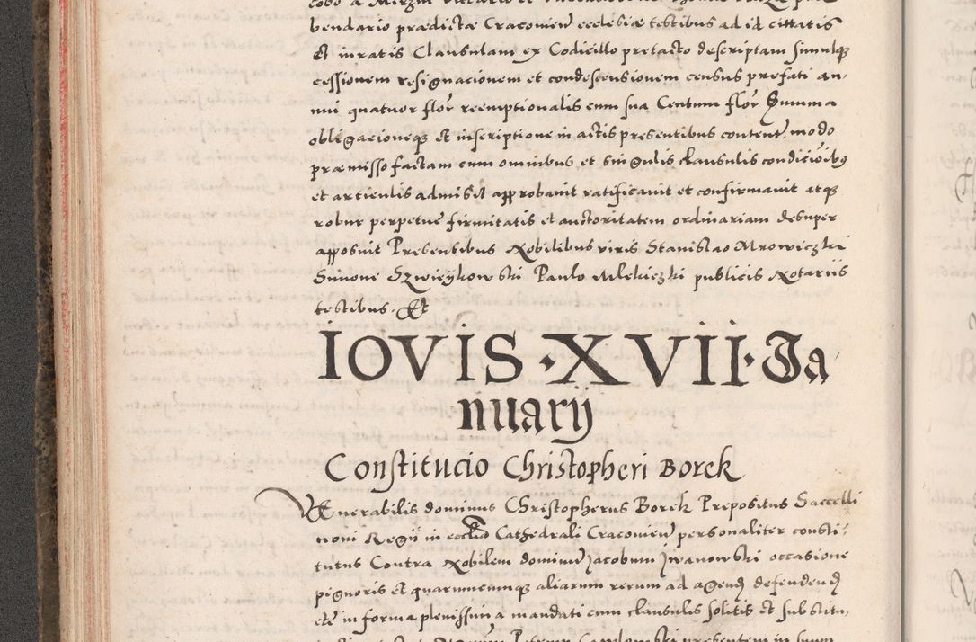 Zdjęcie nr 128 dla obiektu archiwalnego: Acta actorum causarum, sententiarum tam diffinitivarum quam interloquutoriarum, decretorum, obligationum, quietationum, constitutionum procuratorum etc. coram reverendo domino Martino Izdbienski de Russiecz archidiacono Posnaniensi, custode et in spiritualibus vicario generali Cracoviensi, ad annum Domini millesimum quingesimum sexagesimum quintum, cuius indictio octava, pontificatus Pii pape, annus sextus, continuantur