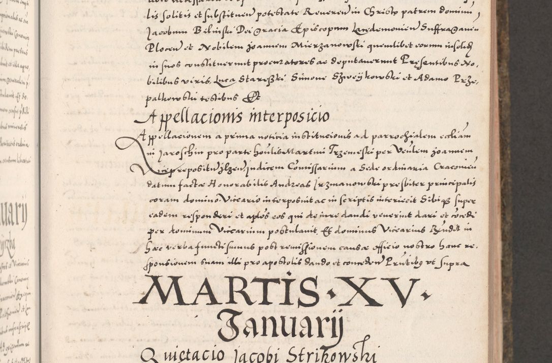 Zdjęcie nr 123 dla obiektu archiwalnego: Acta actorum causarum, sententiarum tam diffinitivarum quam interloquutoriarum, decretorum, obligationum, quietationum, constitutionum procuratorum etc. coram reverendo domino Martino Izdbienski de Russiecz archidiacono Posnaniensi, custode et in spiritualibus vicario generali Cracoviensi, ad annum Domini millesimum quingesimum sexagesimum quintum, cuius indictio octava, pontificatus Pii pape, annus sextus, continuantur