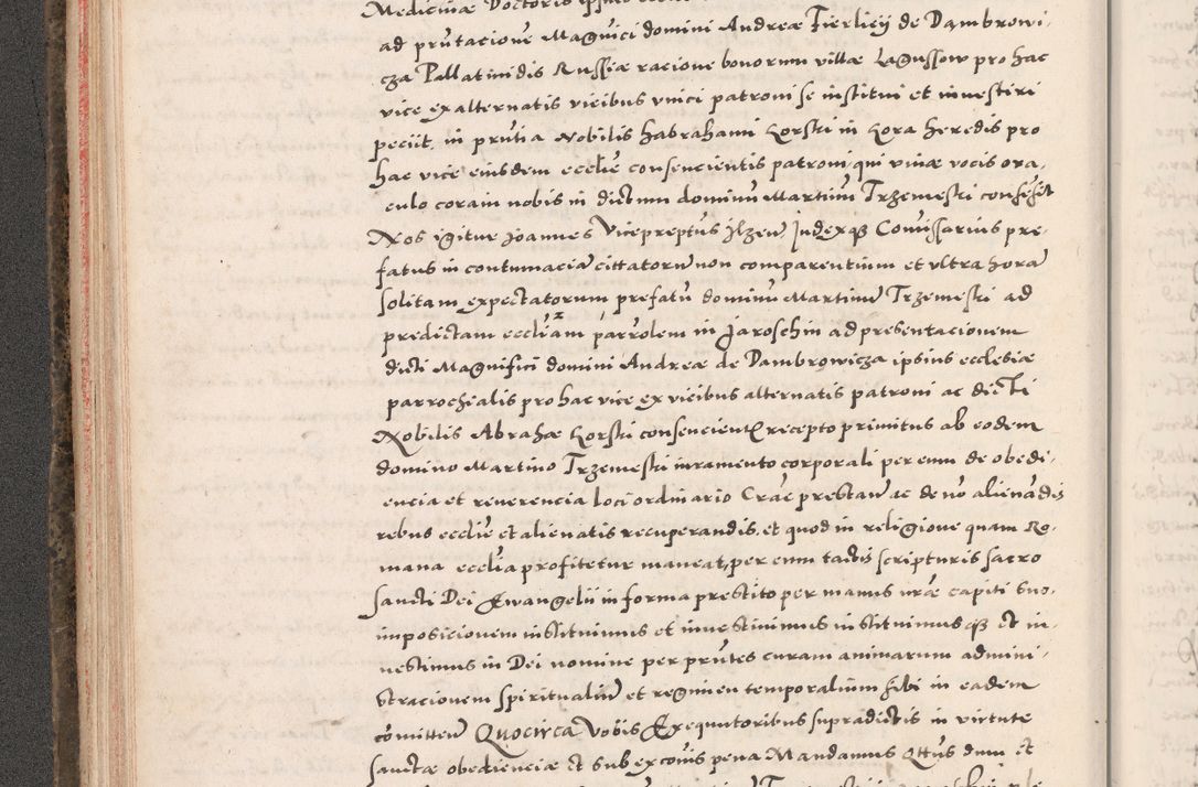 Zdjęcie nr 114 dla obiektu archiwalnego: Acta actorum causarum, sententiarum tam diffinitivarum quam interloquutoriarum, decretorum, obligationum, quietationum, constitutionum procuratorum etc. coram reverendo domino Martino Izdbienski de Russiecz archidiacono Posnaniensi, custode et in spiritualibus vicario generali Cracoviensi, ad annum Domini millesimum quingesimum sexagesimum quintum, cuius indictio octava, pontificatus Pii pape, annus sextus, continuantur