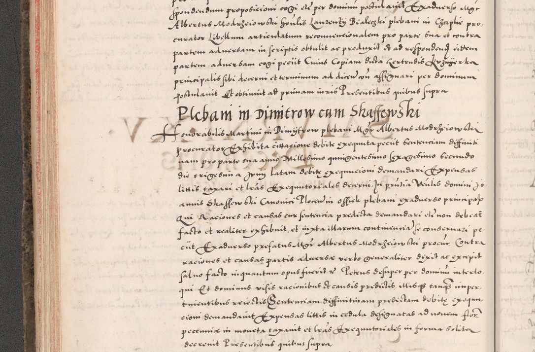 Zdjęcie nr 98 dla obiektu archiwalnego: Acta actorum causarum, sententiarum tam diffinitivarum quam interloquutoriarum, decretorum, obligationum, quietationum, constitutionum procuratorum etc. coram reverendo domino Martino Izdbienski de Russiecz archidiacono Posnaniensi, custode et in spiritualibus vicario generali Cracoviensi, ad annum Domini millesimum quingesimum sexagesimum quintum, cuius indictio octava, pontificatus Pii pape, annus sextus, continuantur