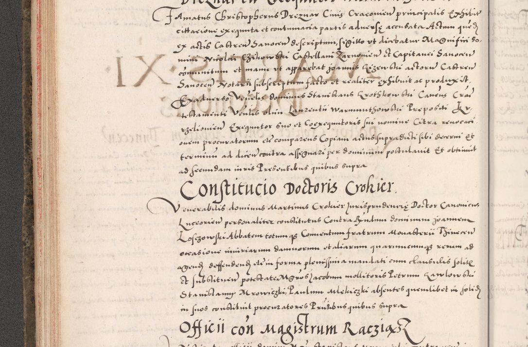 Zdjęcie nr 94 dla obiektu archiwalnego: Acta actorum causarum, sententiarum tam diffinitivarum quam interloquutoriarum, decretorum, obligationum, quietationum, constitutionum procuratorum etc. coram reverendo domino Martino Izdbienski de Russiecz archidiacono Posnaniensi, custode et in spiritualibus vicario generali Cracoviensi, ad annum Domini millesimum quingesimum sexagesimum quintum, cuius indictio octava, pontificatus Pii pape, annus sextus, continuantur