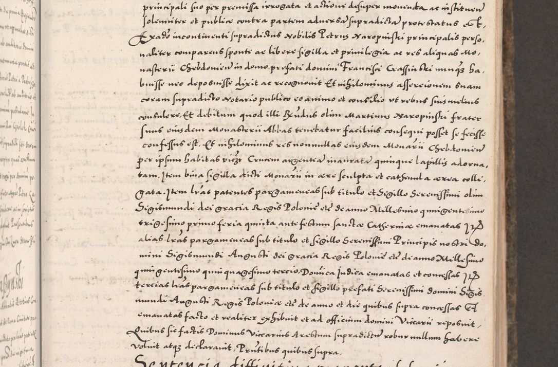 Zdjęcie nr 87 dla obiektu archiwalnego: Acta actorum causarum, sententiarum tam diffinitivarum quam interloquutoriarum, decretorum, obligationum, quietationum, constitutionum procuratorum etc. coram reverendo domino Martino Izdbienski de Russiecz archidiacono Posnaniensi, custode et in spiritualibus vicario generali Cracoviensi, ad annum Domini millesimum quingesimum sexagesimum quintum, cuius indictio octava, pontificatus Pii pape, annus sextus, continuantur