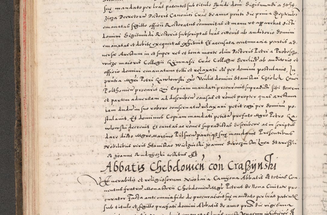 Zdjęcie nr 86 dla obiektu archiwalnego: Acta actorum causarum, sententiarum tam diffinitivarum quam interloquutoriarum, decretorum, obligationum, quietationum, constitutionum procuratorum etc. coram reverendo domino Martino Izdbienski de Russiecz archidiacono Posnaniensi, custode et in spiritualibus vicario generali Cracoviensi, ad annum Domini millesimum quingesimum sexagesimum quintum, cuius indictio octava, pontificatus Pii pape, annus sextus, continuantur