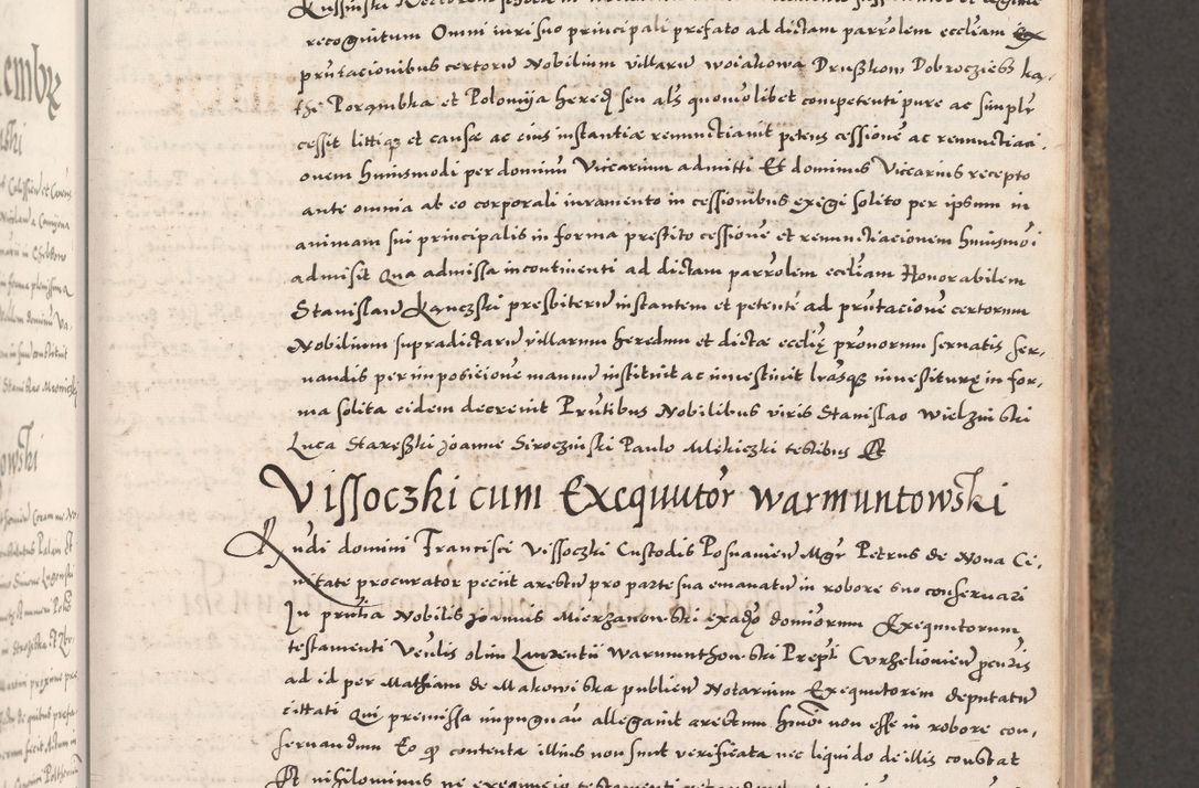 Zdjęcie nr 85 dla obiektu archiwalnego: Acta actorum causarum, sententiarum tam diffinitivarum quam interloquutoriarum, decretorum, obligationum, quietationum, constitutionum procuratorum etc. coram reverendo domino Martino Izdbienski de Russiecz archidiacono Posnaniensi, custode et in spiritualibus vicario generali Cracoviensi, ad annum Domini millesimum quingesimum sexagesimum quintum, cuius indictio octava, pontificatus Pii pape, annus sextus, continuantur