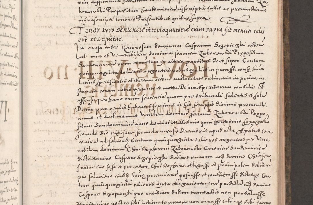 Zdjęcie nr 71 dla obiektu archiwalnego: Acta actorum causarum, sententiarum tam diffinitivarum quam interloquutoriarum, decretorum, obligationum, quietationum, constitutionum procuratorum etc. coram reverendo domino Martino Izdbienski de Russiecz archidiacono Posnaniensi, custode et in spiritualibus vicario generali Cracoviensi, ad annum Domini millesimum quingesimum sexagesimum quintum, cuius indictio octava, pontificatus Pii pape, annus sextus, continuantur