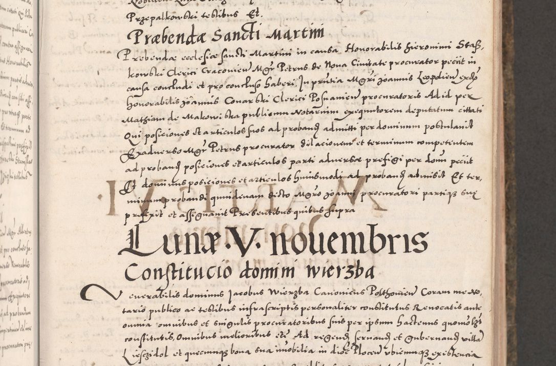 Zdjęcie nr 69 dla obiektu archiwalnego: Acta actorum causarum, sententiarum tam diffinitivarum quam interloquutoriarum, decretorum, obligationum, quietationum, constitutionum procuratorum etc. coram reverendo domino Martino Izdbienski de Russiecz archidiacono Posnaniensi, custode et in spiritualibus vicario generali Cracoviensi, ad annum Domini millesimum quingesimum sexagesimum quintum, cuius indictio octava, pontificatus Pii pape, annus sextus, continuantur