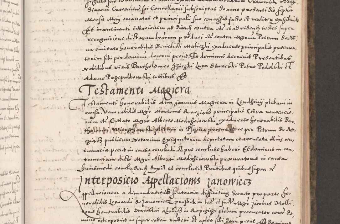 Zdjęcie nr 67 dla obiektu archiwalnego: Acta actorum causarum, sententiarum tam diffinitivarum quam interloquutoriarum, decretorum, obligationum, quietationum, constitutionum procuratorum etc. coram reverendo domino Martino Izdbienski de Russiecz archidiacono Posnaniensi, custode et in spiritualibus vicario generali Cracoviensi, ad annum Domini millesimum quingesimum sexagesimum quintum, cuius indictio octava, pontificatus Pii pape, annus sextus, continuantur