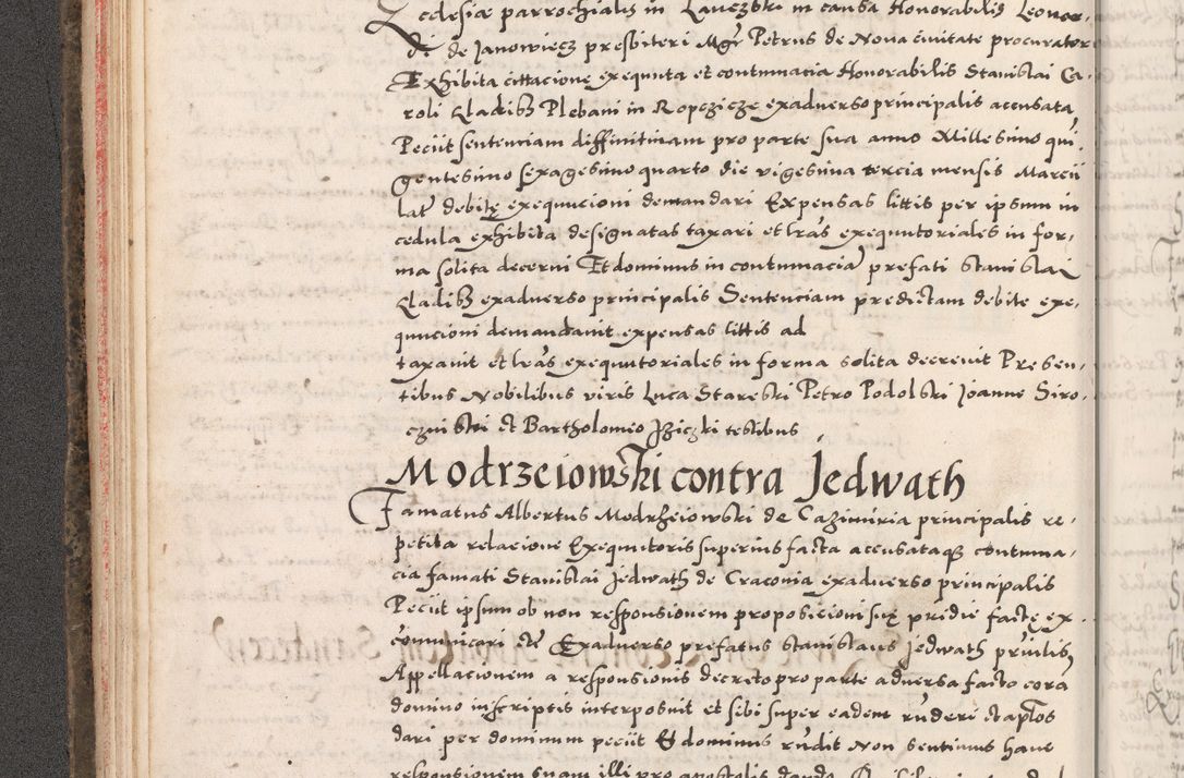 Zdjęcie nr 62 dla obiektu archiwalnego: Acta actorum causarum, sententiarum tam diffinitivarum quam interloquutoriarum, decretorum, obligationum, quietationum, constitutionum procuratorum etc. coram reverendo domino Martino Izdbienski de Russiecz archidiacono Posnaniensi, custode et in spiritualibus vicario generali Cracoviensi, ad annum Domini millesimum quingesimum sexagesimum quintum, cuius indictio octava, pontificatus Pii pape, annus sextus, continuantur
