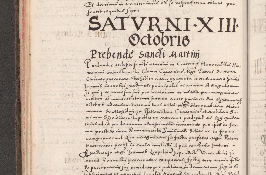 Zdjęcie nr 58 dla obiektu archiwalnego: Acta actorum causarum, sententiarum tam diffinitivarum quam interloquutoriarum, decretorum, obligationum, quietationum, constitutionum procuratorum etc. coram reverendo domino Martino Izdbienski de Russiecz archidiacono Posnaniensi, custode et in spiritualibus vicario generali Cracoviensi, ad annum Domini millesimum quingesimum sexagesimum quintum, cuius indictio octava, pontificatus Pii pape, annus sextus, continuantur