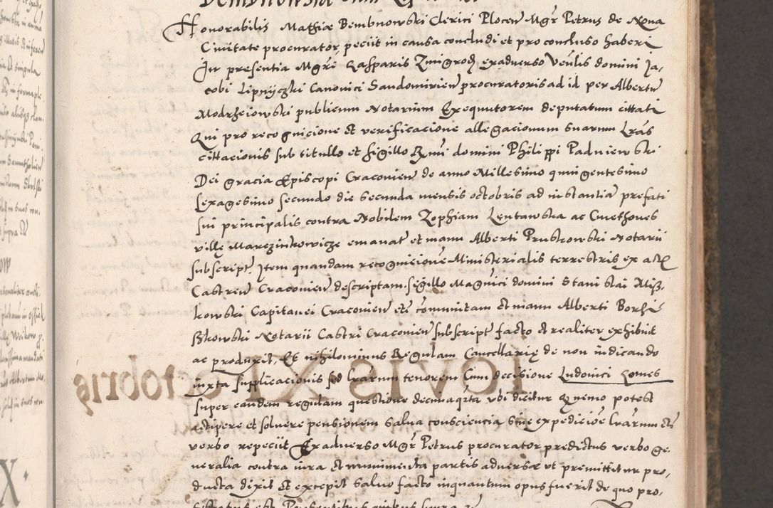 Zdjęcie nr 55 dla obiektu archiwalnego: Acta actorum causarum, sententiarum tam diffinitivarum quam interloquutoriarum, decretorum, obligationum, quietationum, constitutionum procuratorum etc. coram reverendo domino Martino Izdbienski de Russiecz archidiacono Posnaniensi, custode et in spiritualibus vicario generali Cracoviensi, ad annum Domini millesimum quingesimum sexagesimum quintum, cuius indictio octava, pontificatus Pii pape, annus sextus, continuantur