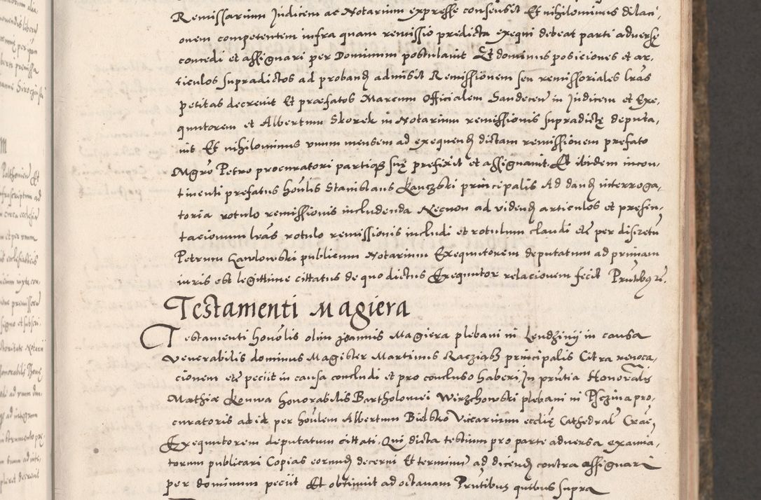 Zdjęcie nr 45 dla obiektu archiwalnego: Acta actorum causarum, sententiarum tam diffinitivarum quam interloquutoriarum, decretorum, obligationum, quietationum, constitutionum procuratorum etc. coram reverendo domino Martino Izdbienski de Russiecz archidiacono Posnaniensi, custode et in spiritualibus vicario generali Cracoviensi, ad annum Domini millesimum quingesimum sexagesimum quintum, cuius indictio octava, pontificatus Pii pape, annus sextus, continuantur