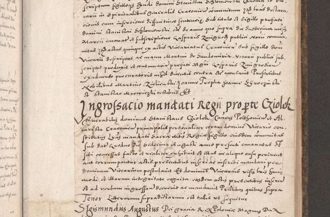 Zdjęcie nr 33 dla obiektu archiwalnego: Acta actorum causarum, sententiarum tam diffinitivarum quam interloquutoriarum, decretorum, obligationum, quietationum, constitutionum procuratorum etc. coram reverendo domino Martino Izdbienski de Russiecz archidiacono Posnaniensi, custode et in spiritualibus vicario generali Cracoviensi, ad annum Domini millesimum quingesimum sexagesimum quintum, cuius indictio octava, pontificatus Pii pape, annus sextus, continuantur