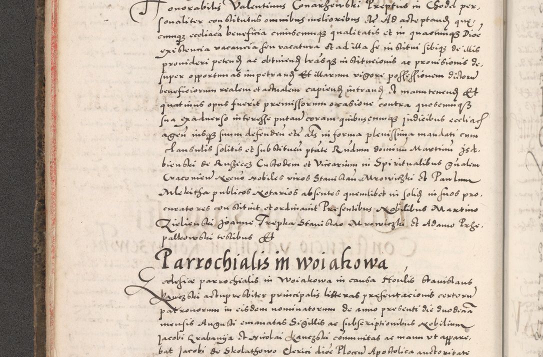 Zdjęcie nr 28 dla obiektu archiwalnego: Acta actorum causarum, sententiarum tam diffinitivarum quam interloquutoriarum, decretorum, obligationum, quietationum, constitutionum procuratorum etc. coram reverendo domino Martino Izdbienski de Russiecz archidiacono Posnaniensi, custode et in spiritualibus vicario generali Cracoviensi, ad annum Domini millesimum quingesimum sexagesimum quintum, cuius indictio octava, pontificatus Pii pape, annus sextus, continuantur