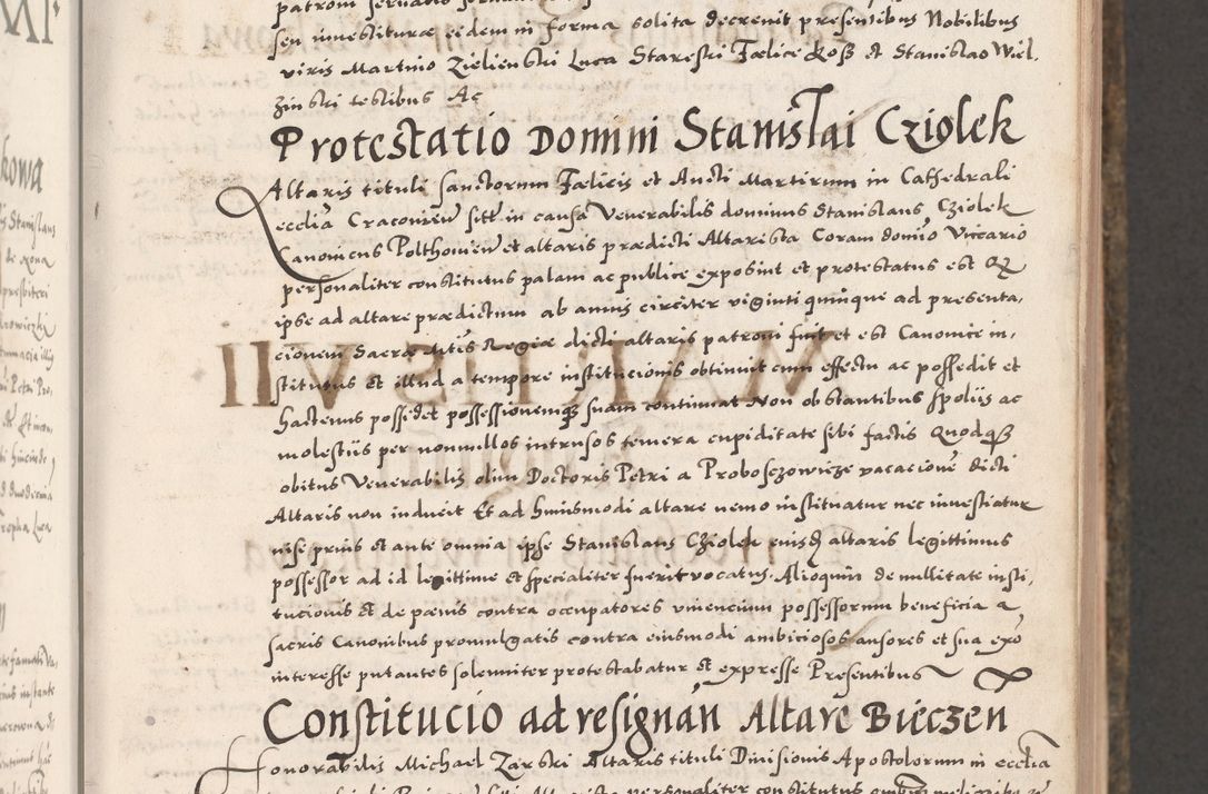 Zdjęcie nr 23 dla obiektu archiwalnego: Acta actorum causarum, sententiarum tam diffinitivarum quam interloquutoriarum, decretorum, obligationum, quietationum, constitutionum procuratorum etc. coram reverendo domino Martino Izdbienski de Russiecz archidiacono Posnaniensi, custode et in spiritualibus vicario generali Cracoviensi, ad annum Domini millesimum quingesimum sexagesimum quintum, cuius indictio octava, pontificatus Pii pape, annus sextus, continuantur